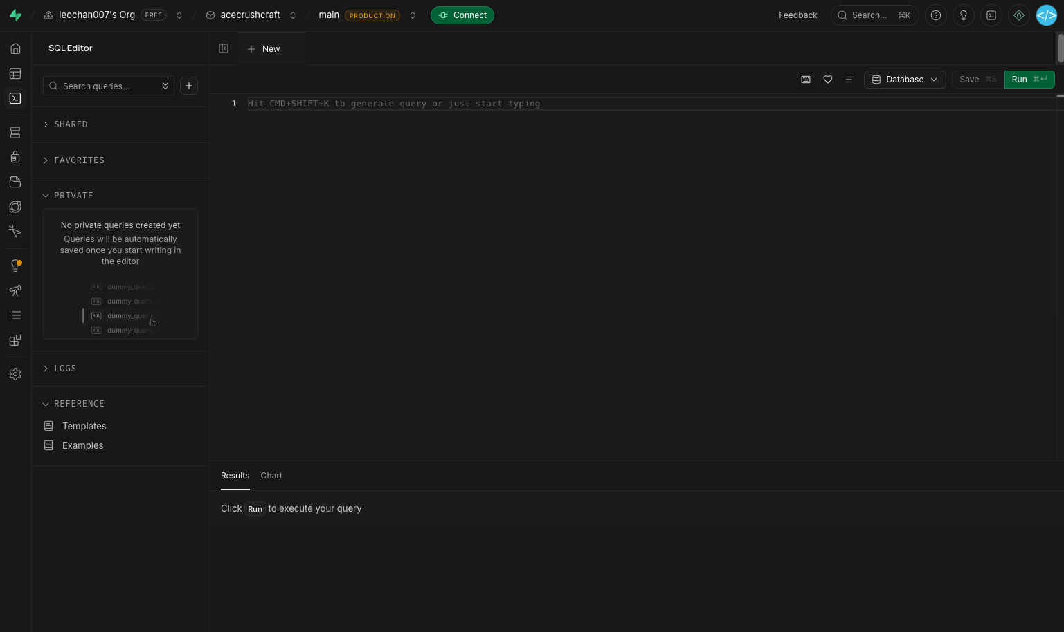 Supabase SQL Editor — 粘贴并执行 schema.sql